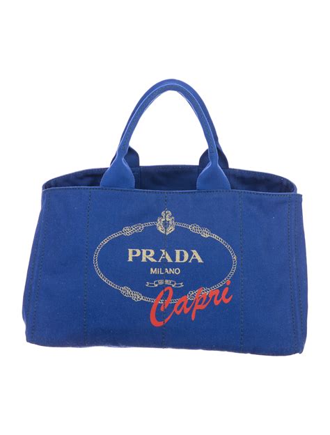 capri prada|prada capri canvas tote.